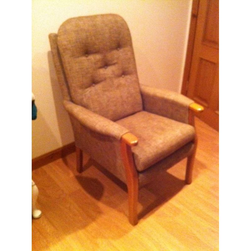 Comfortable Upright Armchair