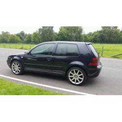 VW GOLF GT TDI 2003, 150BHP, THREE DOOR. 100,000 MILES. BLACK WITH IVORY LEATHER.