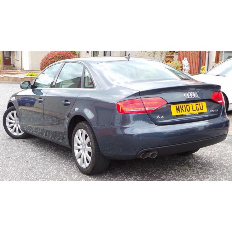 2010 10 AUDI A4 SE 2.0 TDI 6 SPEED MANUAL GREY 79K(PART EX WELCOME)***FINANCE AVAILABLE***