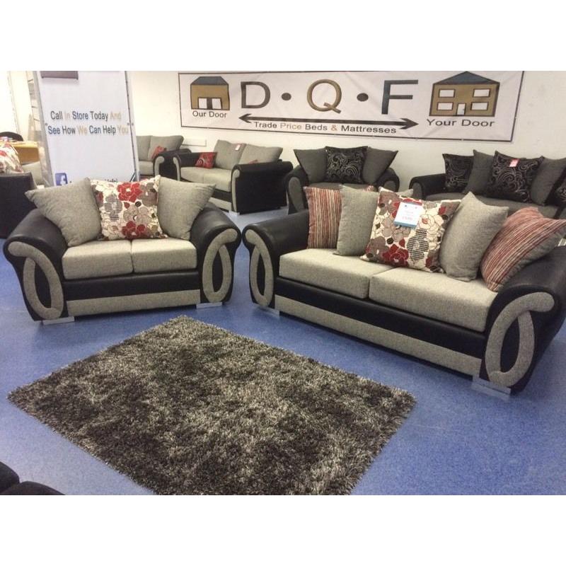 NEW DQF HELIX 3&2 SUPER SOFA ONLY £599