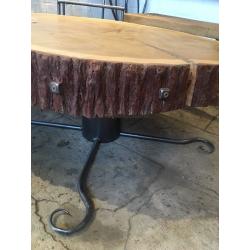 Iron/wood bespoke coffee table