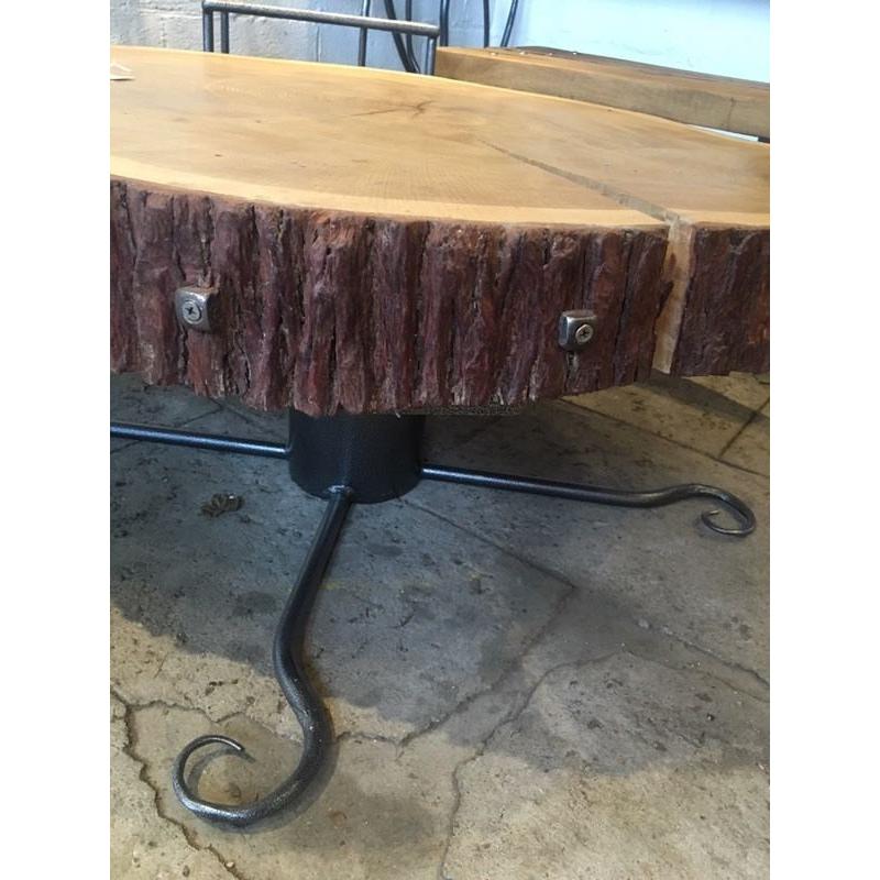 Iron/wood bespoke coffee table