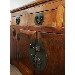 ORIENTAL SIDEBOARD, CUPBOARD H 85.5 cm x D 48.3 cm xW 148 cm