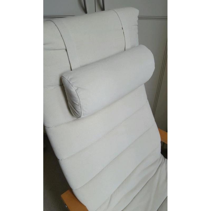 Ikea armchair with footstool