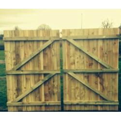 New wooden gates