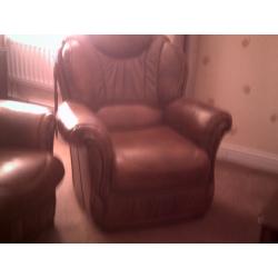 Italian leather 3 piece suite