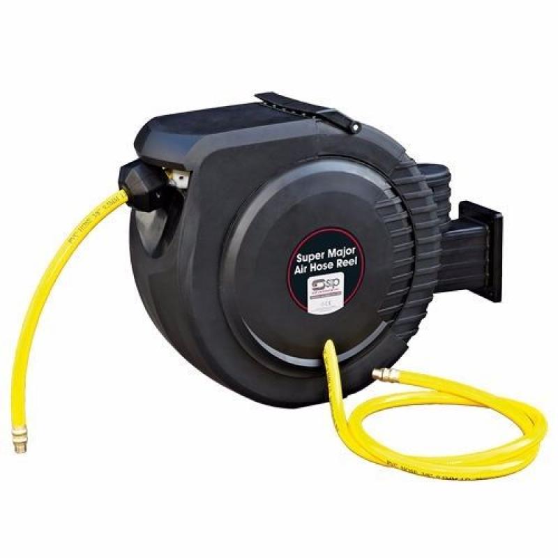 NEW UNUSED SIP 07974 SUPER MAJOR AIR HOSE REEL 15 METER HOSE, GARAGE EQUIPMENT