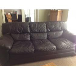 Four Piece Leather Suite