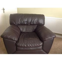 Four Piece Leather Suite