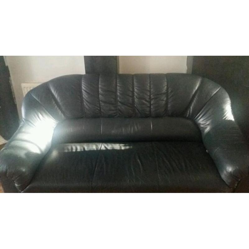 Navy blue sofa