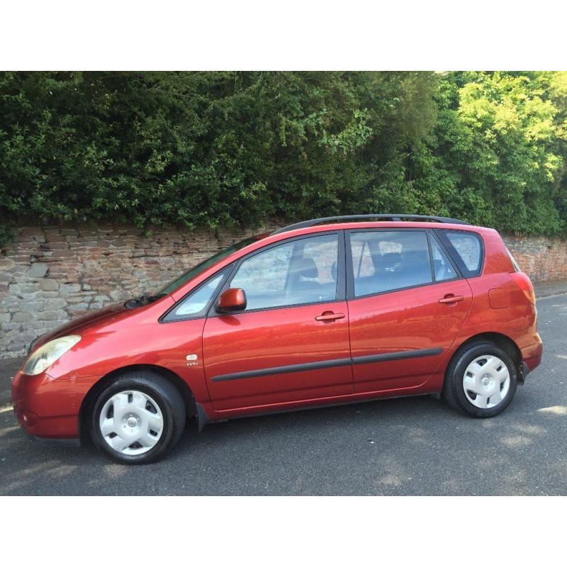 2002 TOYOTA COROLLA VERSO 1.6CC ** 12 MONTHS MOT **