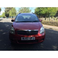 2002 TOYOTA COROLLA VERSO 1.6CC ** 12 MONTHS MOT **