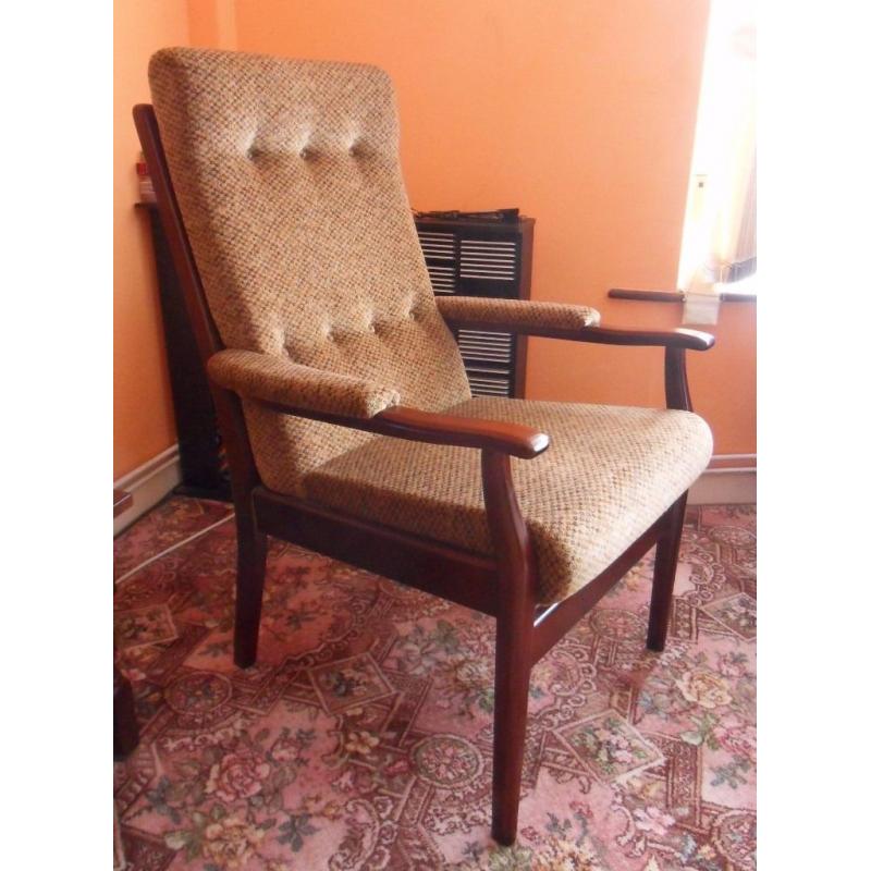 Brown High Backed Chair