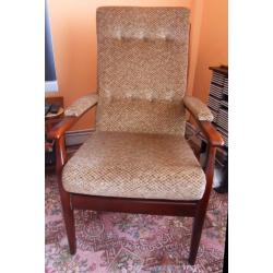 Brown High Backed Chair