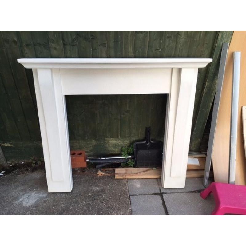 Resin (Stone) Fireplace, back plate and hearth