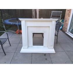 Resin (Stone) Fireplace, back plate and hearth