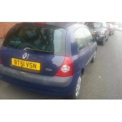 CLIO 1.2 PETROL 3 DOORS 7 MONTHS MOT IDEAL FIRST CAR CHEAP TO RUN READY TO GO...