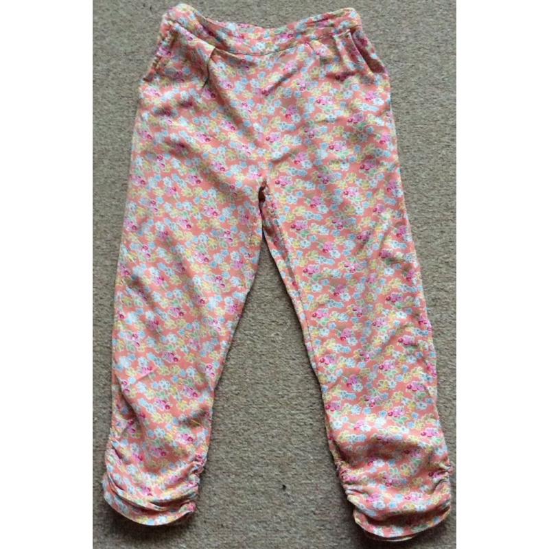 Girls Lightweight Next Trousers Age 6