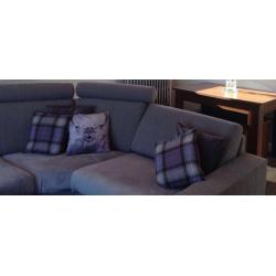 Grey corner sofa - immaculate condition