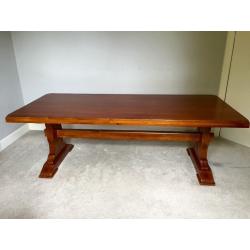 Large Solid Oak Dining Table