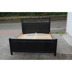 IKEA black double bed frame 200cm x 160cm