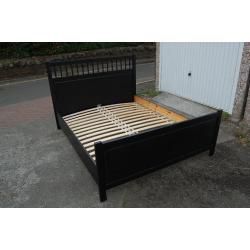 IKEA black double bed frame 200cm x 160cm