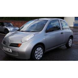 2003 53 NISSAN MICRA 1.0 E 3DR SILVER MOT 08/17(CHEAP PART EX TO CLEAR)