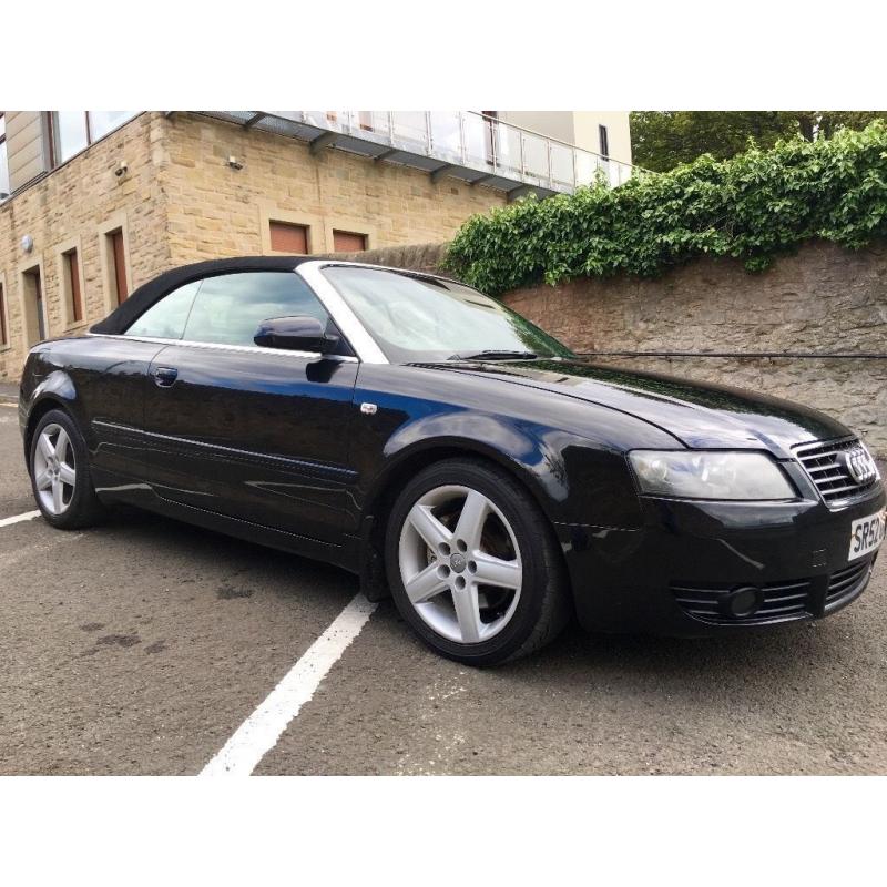 AUDI A4 2.4 CONVERTIBLE - NEW TIMING BELT, WATER PUMP, FULL LEATHER, ALLOYS, HIGH SPEC CAR