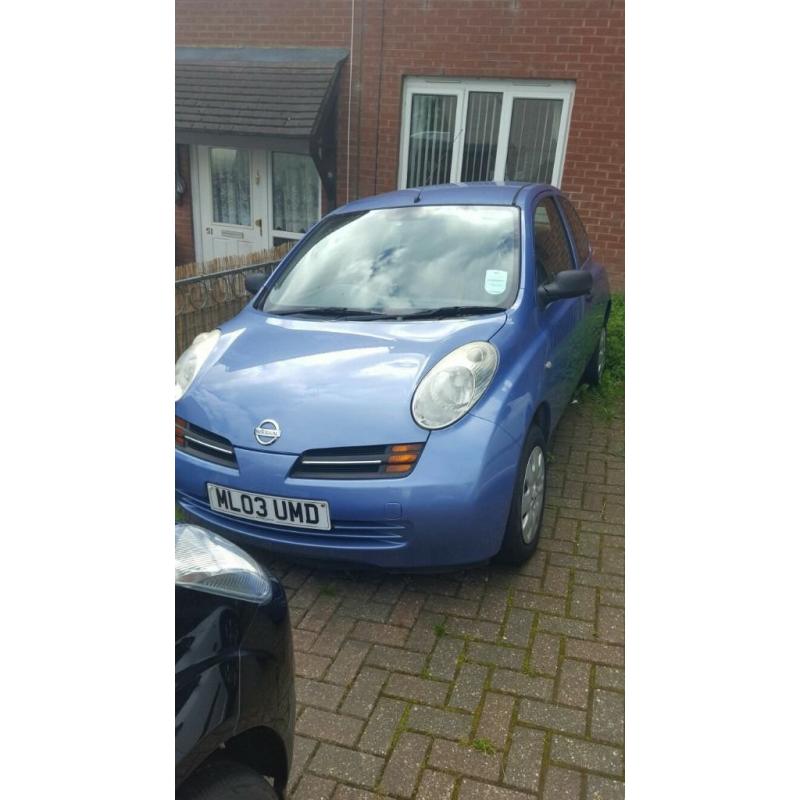 03 plate Nissan micra s 1.2 cheap car