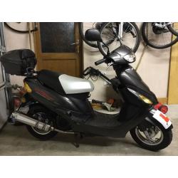 Low Mileage 2012 Direct Bikes 49cc Moped with Helmet/Gloves