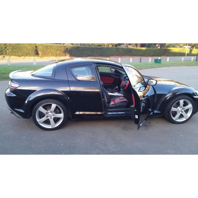 Mazda RX8 192ps, Black, 5 Speed Manual.