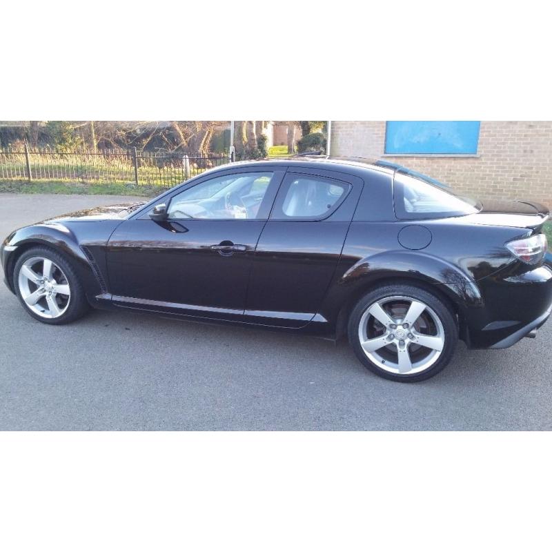 Mazda RX8 192ps, Black, 5 Speed Manual.