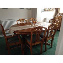 Perfect Ducall DinningTable 6 chairs and sideboard