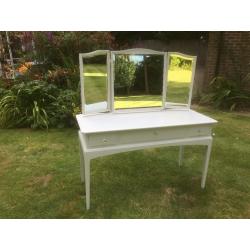 Hand Painted Stag Dressing Table in light grey