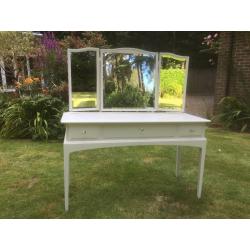 Hand Painted Stag Dressing Table in light grey