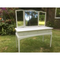 Hand Painted Stag Dressing Table in light grey