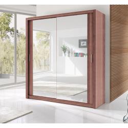 2 Door Sliding Mirrored Cabinet Wardrob- Brand New in Black Brown Oak White Walnut colours