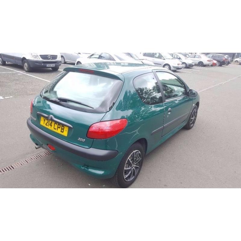 2001 Peugeot 206 1.1 Petrol 11 month MOT Full Service History Good Condition| Cards Accepted|