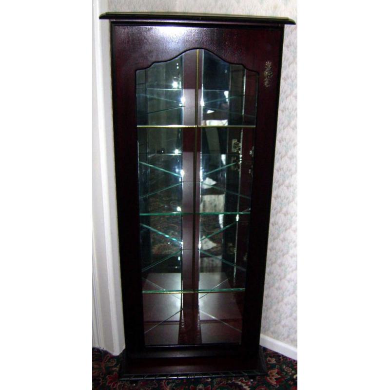 CORNER DISPLAY CABINET IN NEW CONDITION