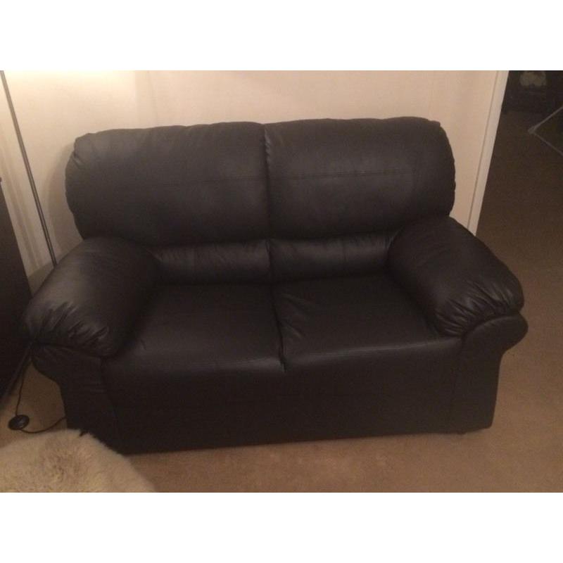 2 seater leather sofa