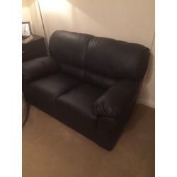 2 seater leather sofa