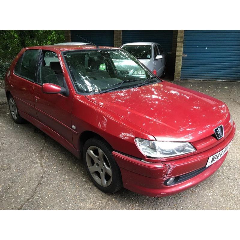 Peugeot 306 LX D 1868cc Diesel 5 speed manual 5 door hatchback W reg 01/06/2000 Red