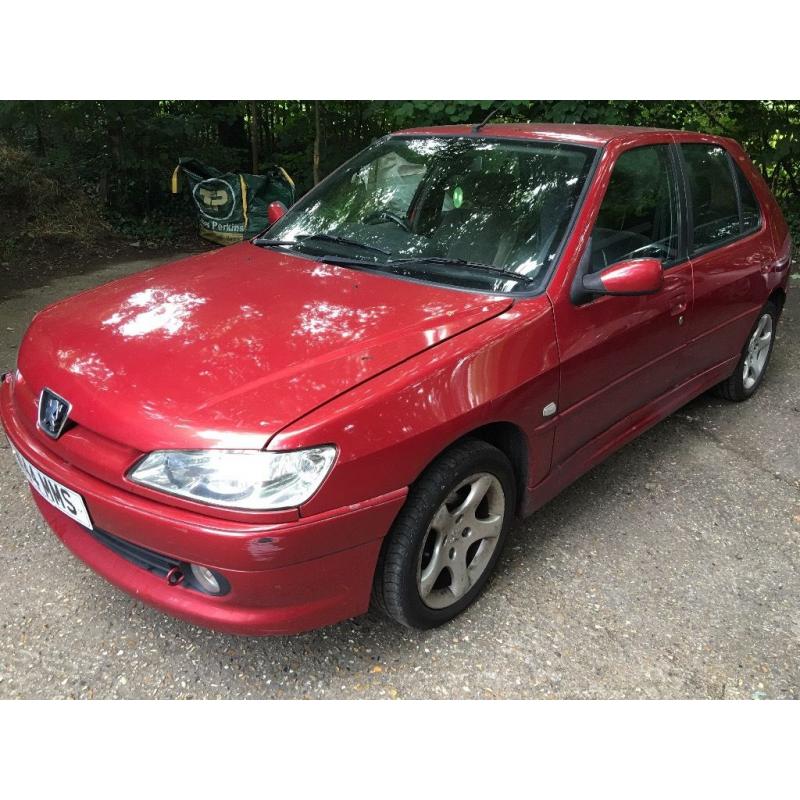 Peugeot 306 LX D 1868cc Diesel 5 speed manual 5 door hatchback W reg 01/06/2000 Red