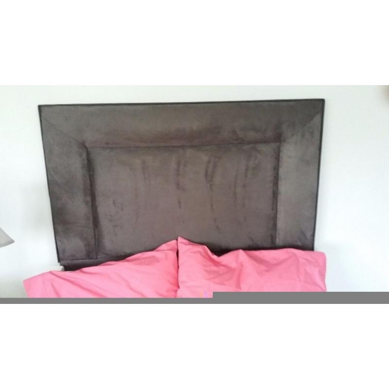 4ft Faux Suede Headboard