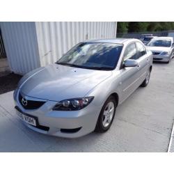 MAZDA 3 TS 2006 SILVER 4 DOOR SALOON 98,000 MILES MOT: 30/01/17 ONE OWNER FROM NEW PART SERVICE