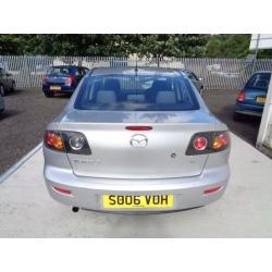 MAZDA 3 TS 2006 SILVER 4 DOOR SALOON 98,000 MILES MOT: 30/01/17 ONE OWNER FROM NEW PART SERVICE