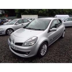 2007 RENAULT CLIO DYNAMIQUE S 1.4 3 DOOR SILVER 51,000 FULL SERVICE HISTORY MOT TILL 10/07/17