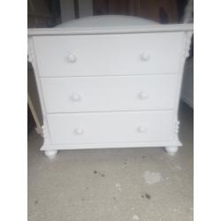 Painted Pine Set of Drawers