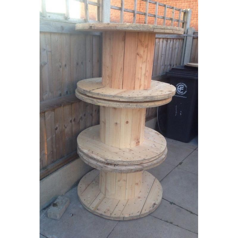 SOLID PINE WOODEN CABLE DRUMS