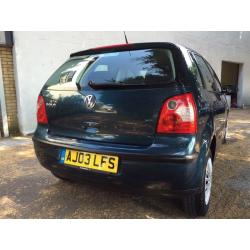 2003 1.2 5 door polo. 91k, 12 months MOT. Good service history. Ideal first car!